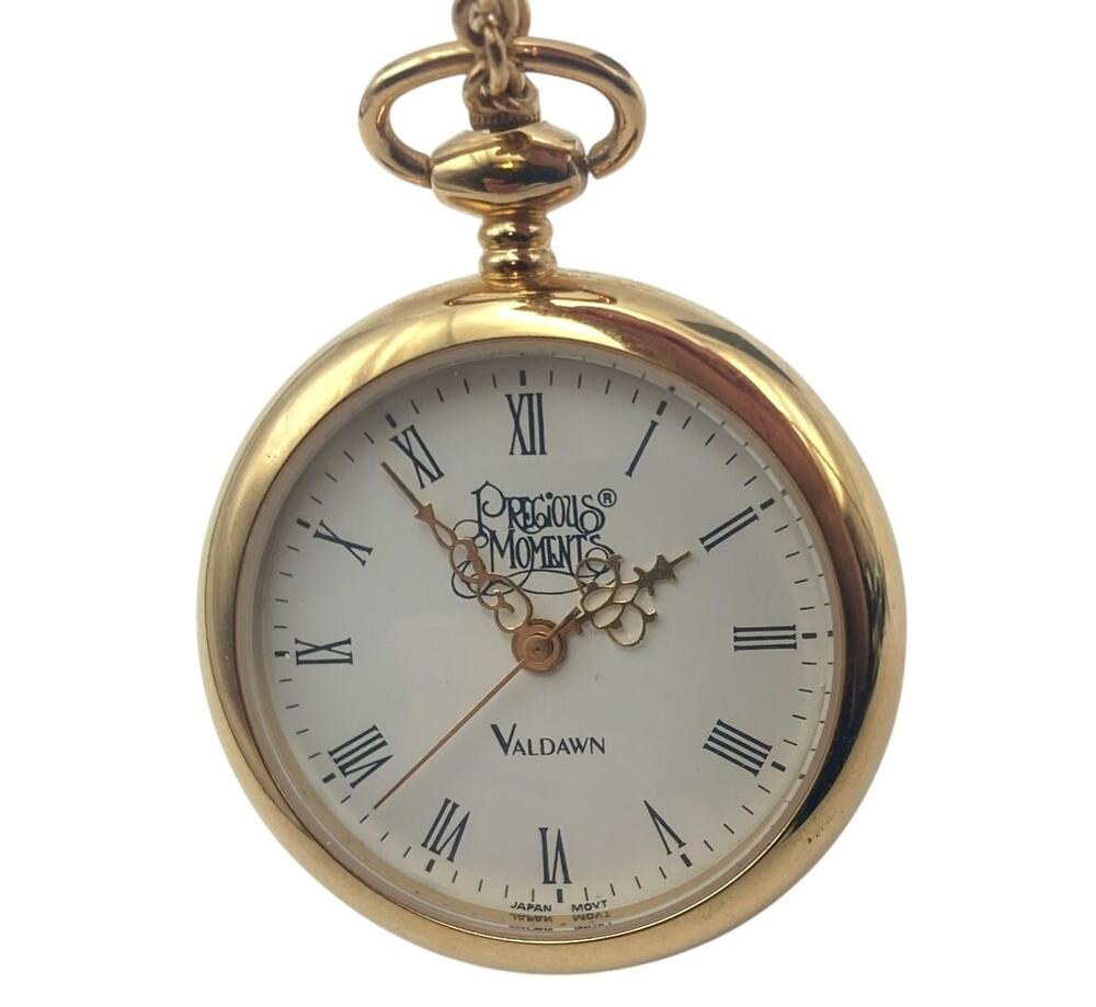 Precious Moments Love One Another Necklace Pendant Pocket Watch 36mm New Battery